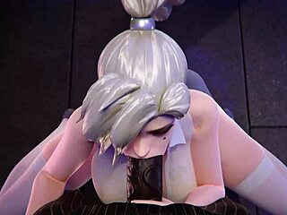 Mercy takes big black cock deepthroat