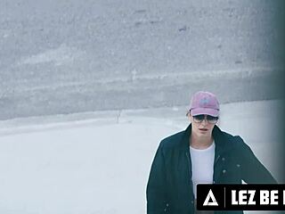 Lonely military wife Valentina Nappi pegs sexy mistress Katrina Colt roughly