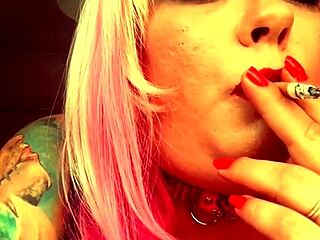 Tina Snua smokes while talking