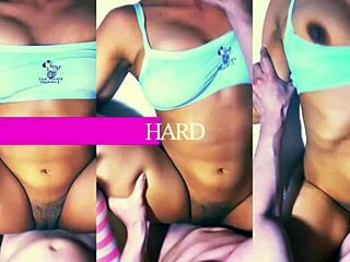 Accidental brush on tight apartment stairs sparks tension between shy Latina students