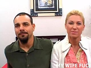 Wife humiliated in POV with big black cock.