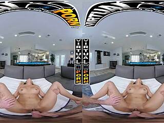 Watch Caitlin Bell dominate billiards with her big tits and latin milf charm!