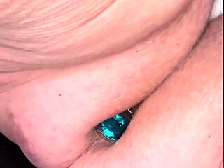 The brunette achieves multiple squirting orgasms with juicy tits and pussy.