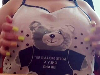 shy stepsister flashes big tits on cam instead of studying 😍