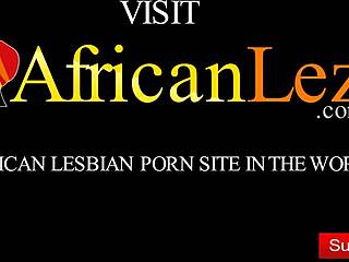Nigeria girl and ghana girl scissor and finger each other in lesbian sex