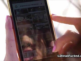 braless latina bends over for rent