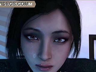 cute anime characters in 3d hentai scenes with big asses