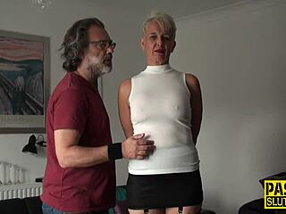 Mature Sub Face Fucked with Big Cock Deepthroat