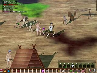 Survivor finds village, has sex with girl in Mad Island.