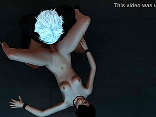 Office babe performs hardcore blowjob on small tits brunette