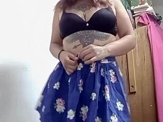 Dana barzagli, the colombian gay teen, masturbates her big ass in rich solitude