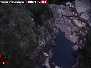 Dread Hot Gets Caught Riding Monster Cock Outdoors At The Waterfall In Intense Cowgirl Action