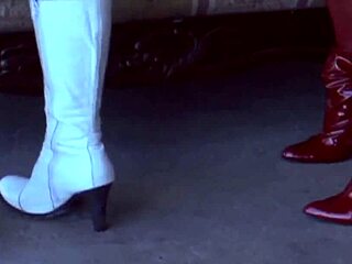 watch kelly leigh and lake russell, two milf sluts with big asses, lick each other's wet pussies