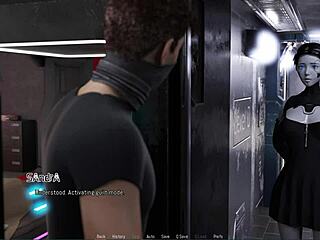 Aria’s big ass and boobs are featured in a hardcore video game and sex scene.