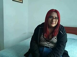 look at this redhead babysitter's first time homemade video