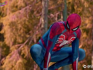 spider-man gets naughty with sia siberia in homemade cosplay action