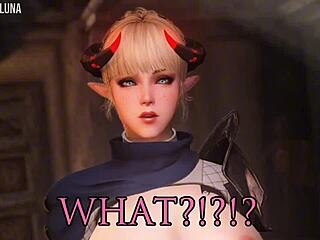 skyrim blonde demon babe takes a hard pounding