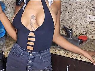 padrastro can't resist hijastra's tempting petite tattooed body