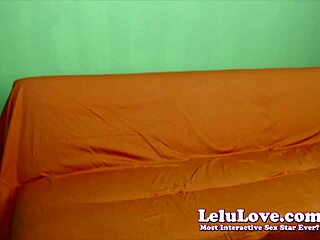 Glam Model Upskirt & Edging on Live Cam Show - Lelu Love