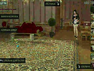 Fashionbusiness gets creampie in kitchen during hentai game