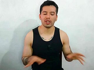 Wow! Young twink devours huge thick cock of friend's uncle and swallows every drop!