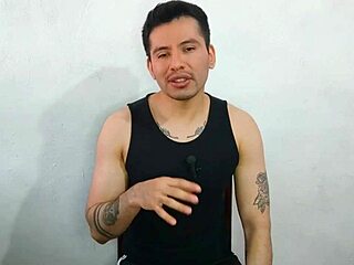 Wow! Young twink devours huge thick cock of friend's uncle and swallows every drop!