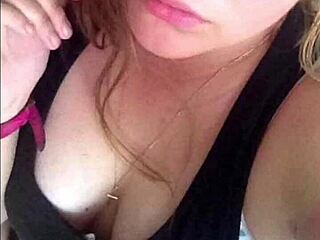 Sexy white teen slammed with intense tit action