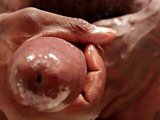 Hallelujah Johnson Jerks Off Her Hairy BBC Close-Up In Solo Masturbation!