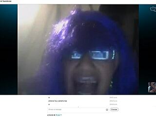 Carol Banderas Performs On Mexican Webcam.