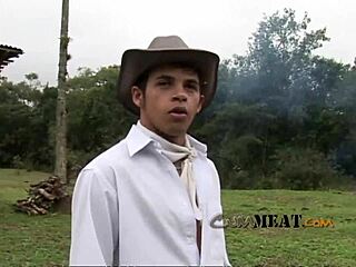 two farmer guys get hot and wild on the ranch