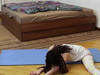 Sweetie Plum in yoga pants gets pounded hard