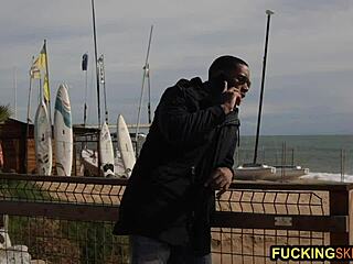 Wow, this blonde teen handles big black dick so well! 😍