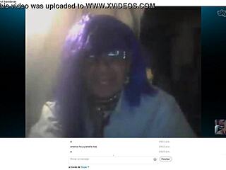 Carol Banderas Performs On Mexican Webcam.