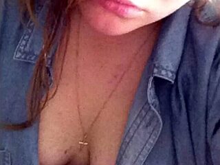 Sexy white teen slammed with intense tit action