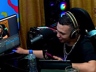 bia hot podcast interview with ruan in sheer outfit