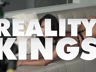 Intense POV threesome with Kate England and Maddy Rose's big natural tits.