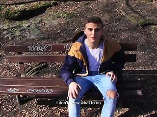 yo, check this euro twink getting paid for rough gay action!