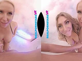 Kayley and vanessa tag-team your cock!