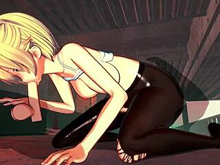 Hentai 3D com Bunda Grande e Tetas em Sexo Selvagem. Índia Cavalga e Esquicha Forte.