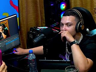 bia hot podcast interview with ruan in sheer outfit