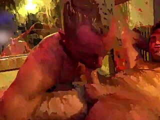 폭발적 학생 오르기, 쓰리섬과 정액 사방에!