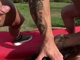 Amanda's First Gangbang with Big Tits!