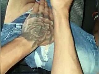 driving through traffic with a companion in the car