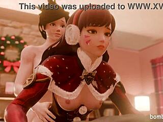 Dva y Tracer follando duro en la casa de Año Nuevo