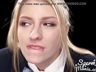 Blonde Girl Loves Cum So Much at Wild Blowbang Party. She Swallows Every Drop at This Bukkake Bash!