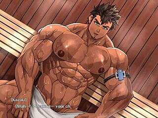 What happens when a buff guy meets a young lad in a steamy sauna?