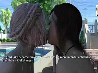 A wife and her stepmother share an erotic game adventure in part 64