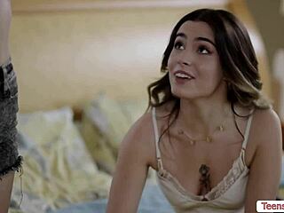 Wow, watch this hot lesbian threesome licking pussies on the bed!