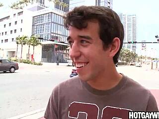 Cute twink paid for gay sex