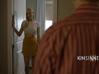 Blonde sister-in-law betrays husband with intense fucking